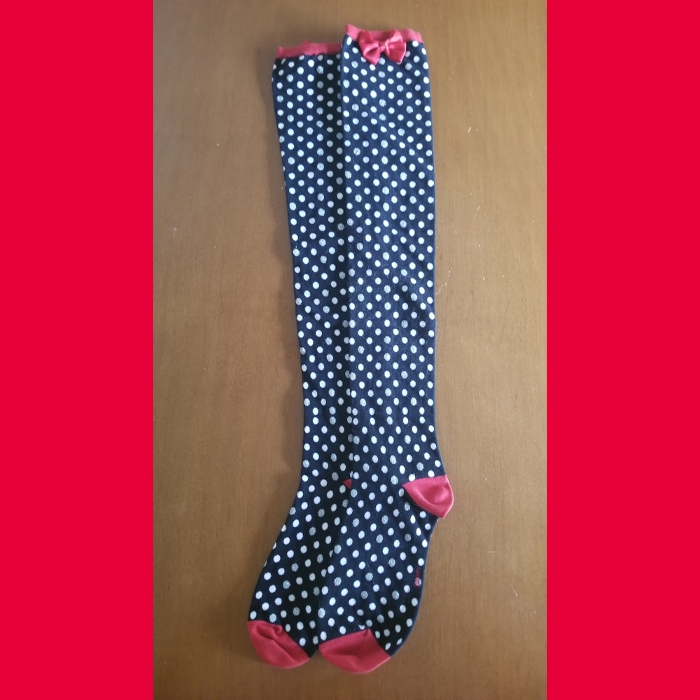 Disney knee high and crew Minnie Mouse socks